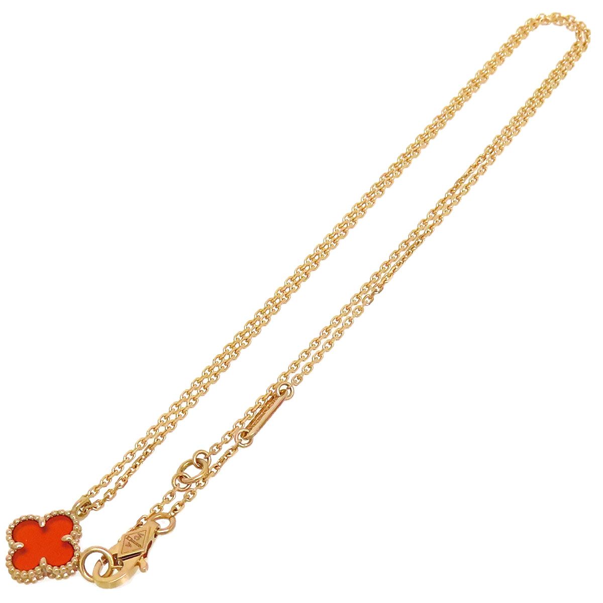 【リユース】Van CleefArpels ネックレス VCARN59M00 VCARN59M00 スウィートアルハンブラ カーネリアン ペンダント