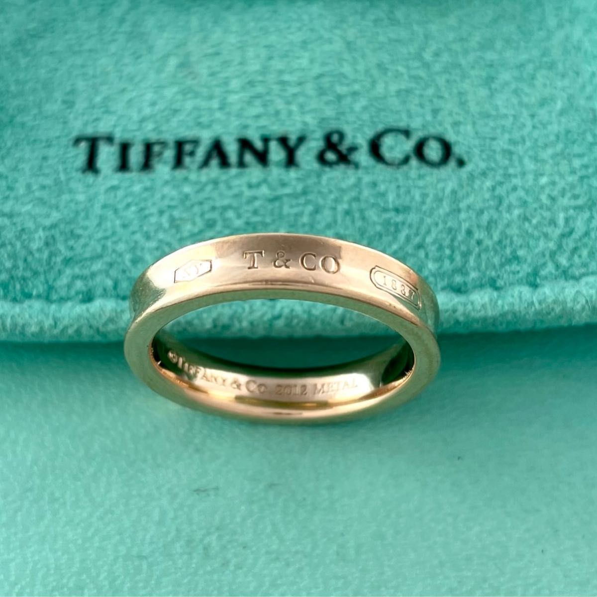 TIFFANY&Co. ルベドメタル 1837 ナローリング #8号 ティファニー 12号 1837 ナロー リング ルベドメタル Q87fe - メルカリ