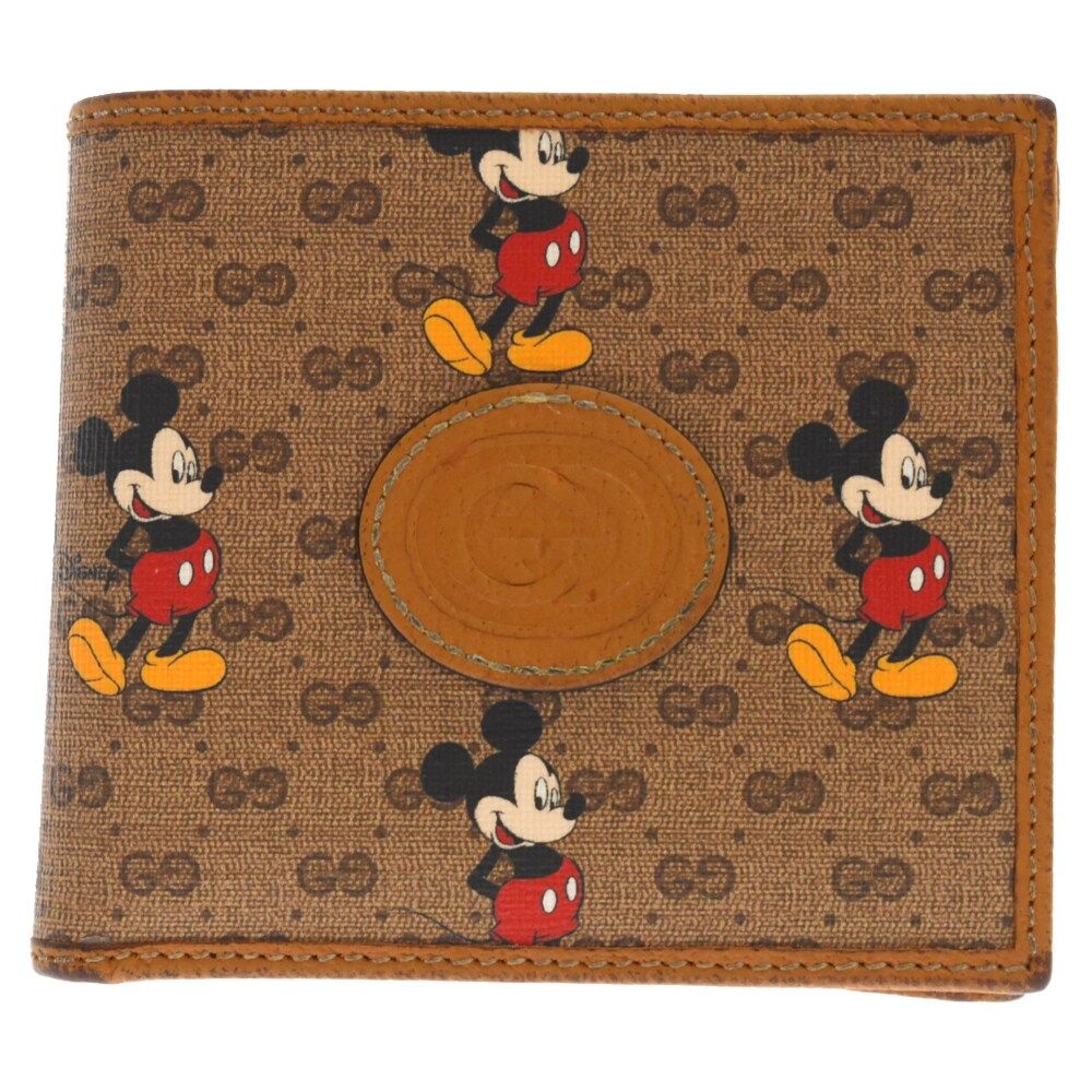 GUCCI (グッチ) ×DISNEY ディズニー ミッキーマウス 2つ折り財布