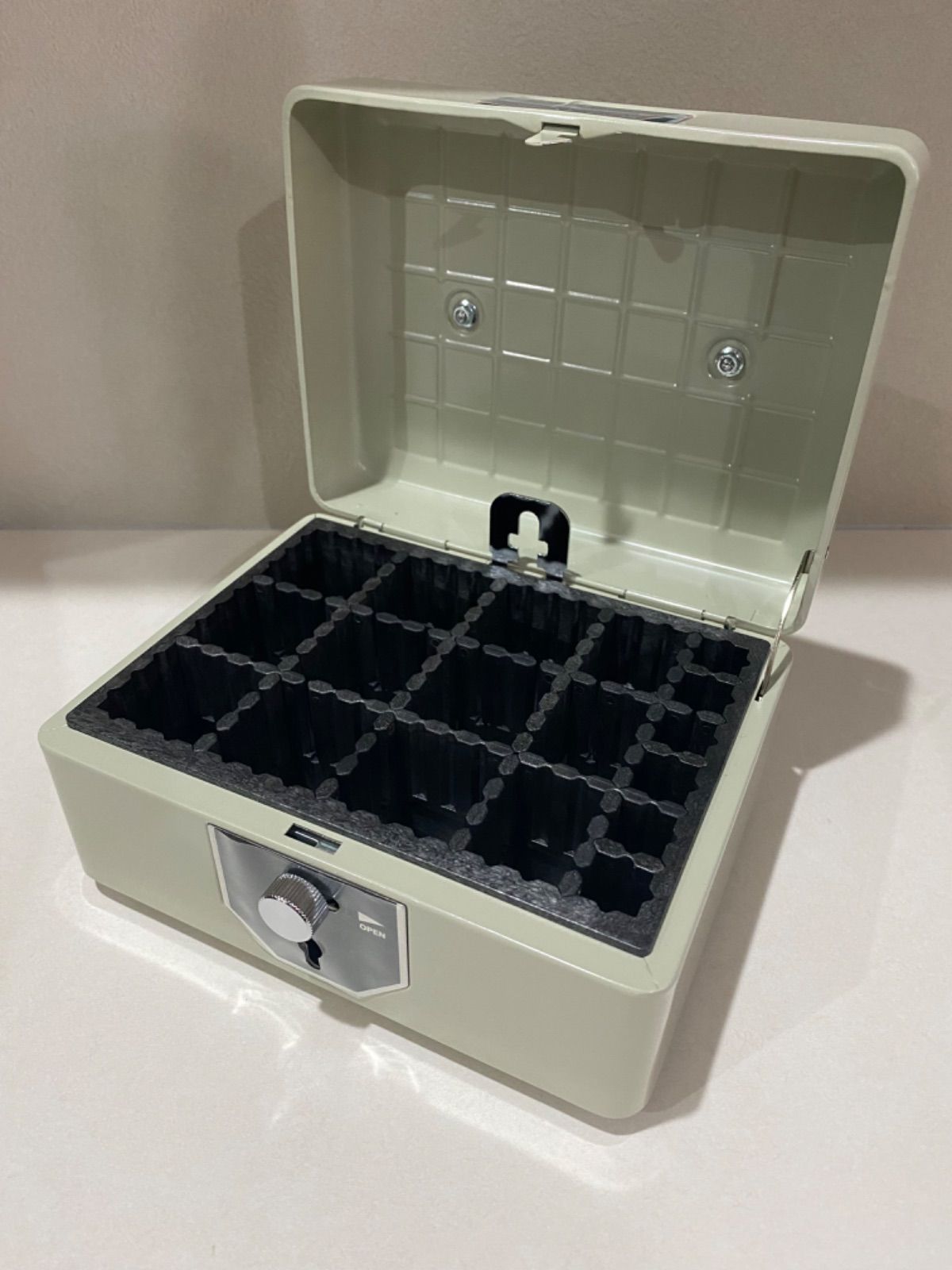 PLUS スチール印箱 小 37-164 エルグレー