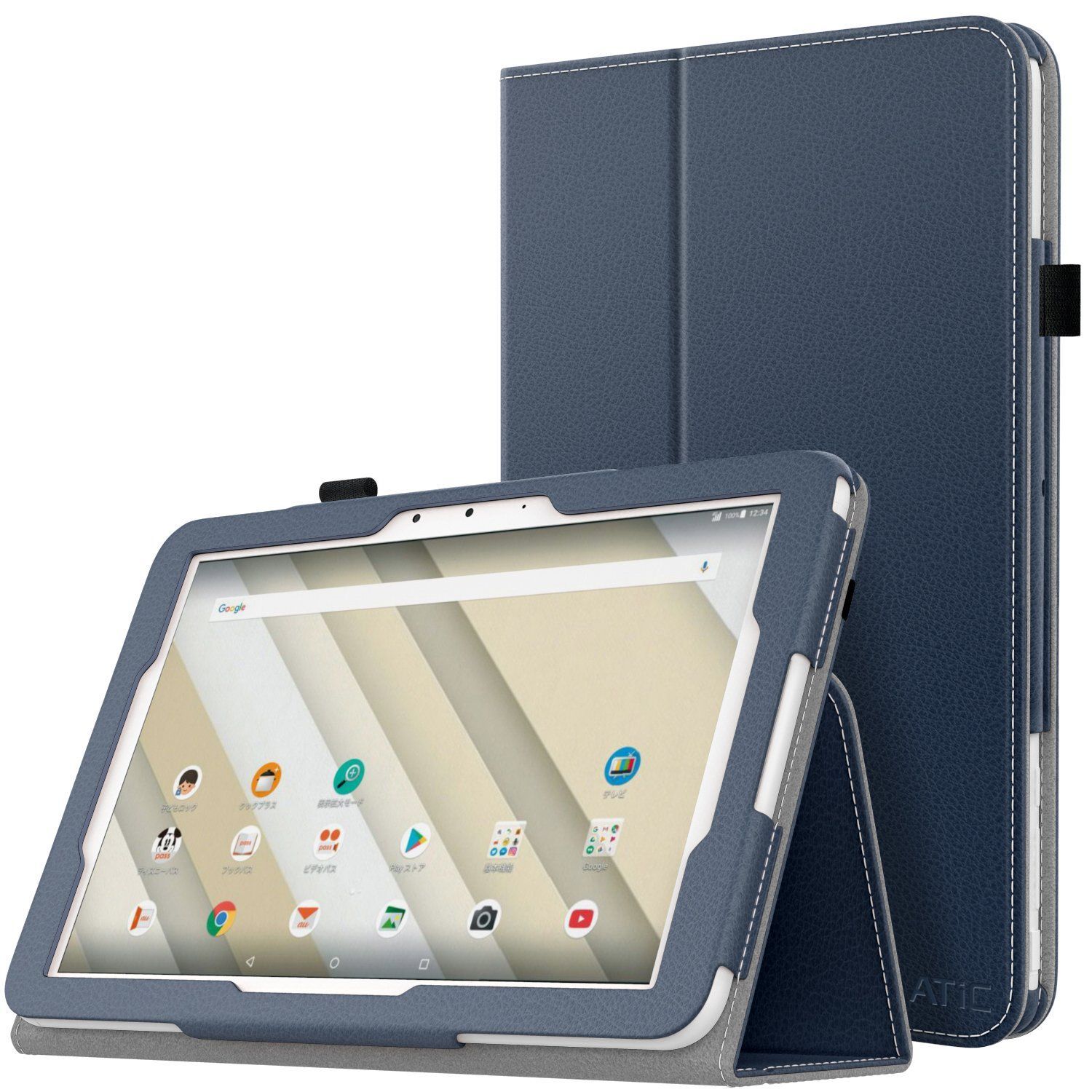【色: INDIGO】ATiC Qua tab QZ10 ケース Qua Tab