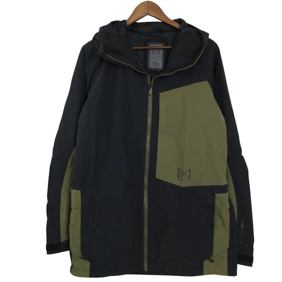 AK Burton M 2L BOOM JK バートン スノボウェア ジャケット GORE-TEX ゴアテックス M メンズ カーキ 黒 バイカラー ハードシェル2L