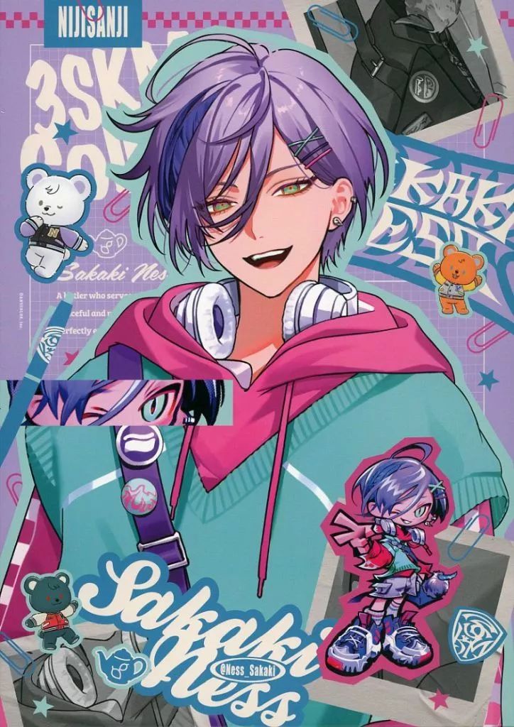 にじさんじ 3SKM 北見遊征誕生日グッズ A5アクリルパネルセット にじ