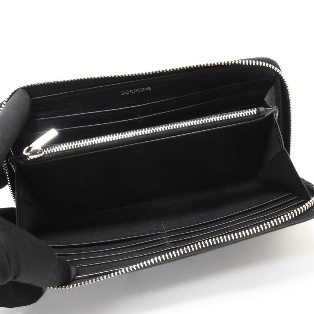 ABランク】DIOR HOMME ディオール オム メンズ 長財布 ラウンド