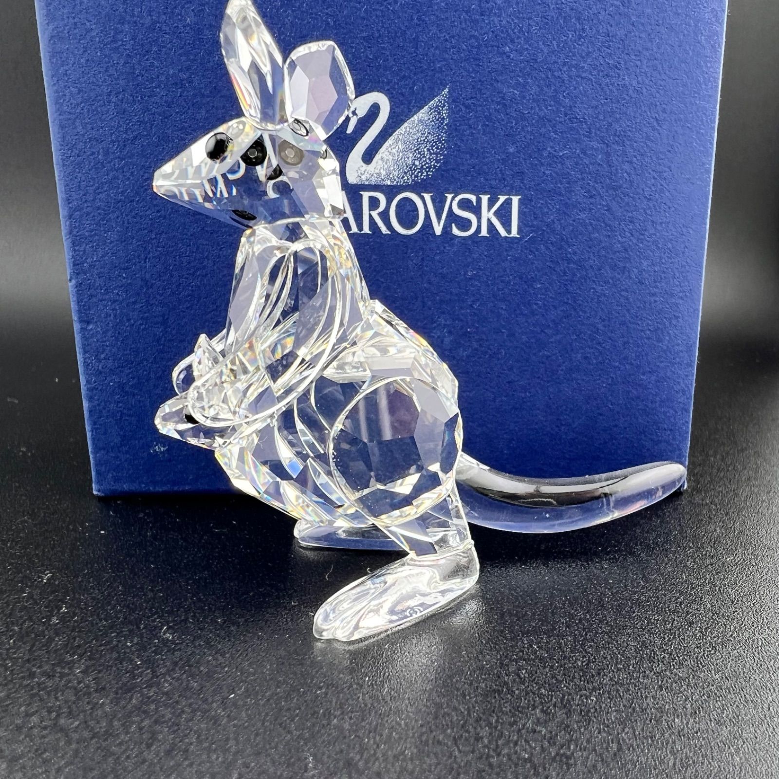 スワロフスキー　カンガルー親子 SWAROVSKI スワロフスキー Swarovski 置物 フィギュア