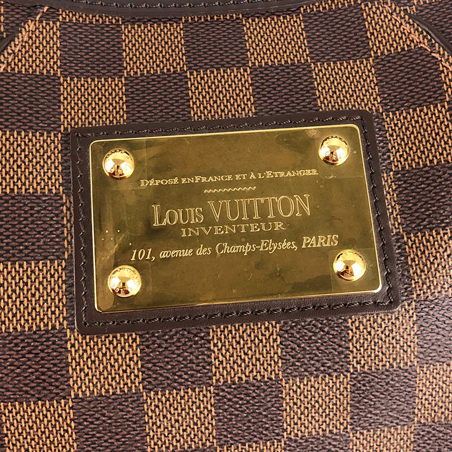 ルイ・ヴィトン LOUIS VUITTON ダミエ テムズPM N48180 エベヌ PVC