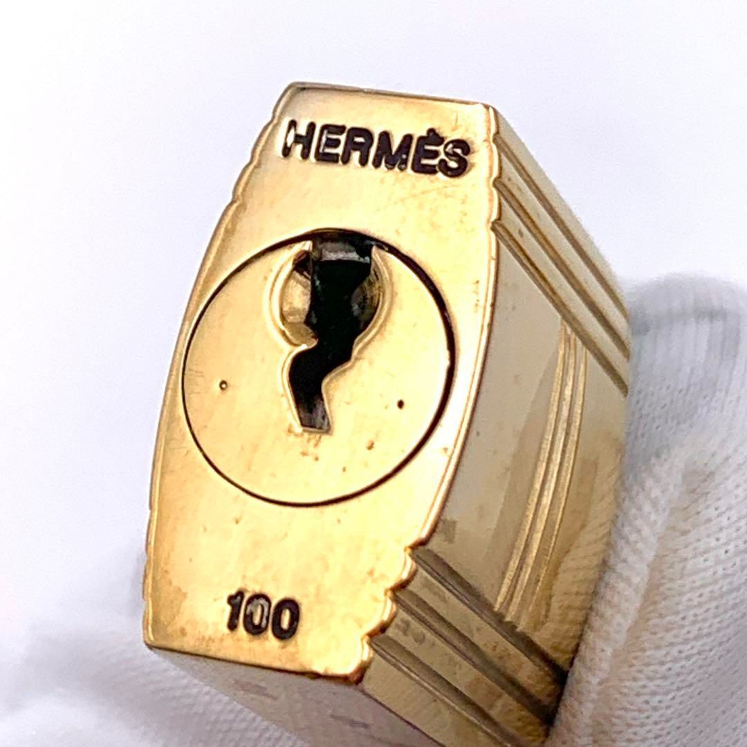 HERMES エルメス カデナ 24Kメッキ No.100 100番 鍵付き - メルカリ