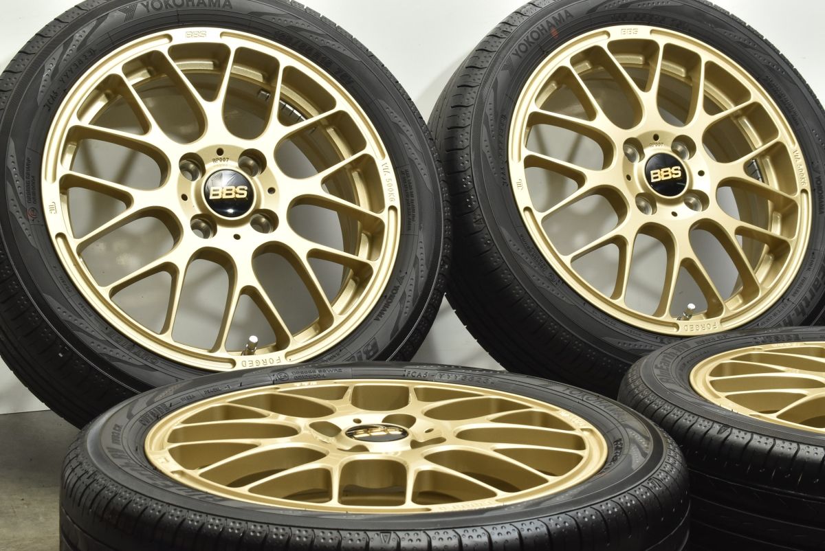 美品 鍛造品】BBS RP007 15in 5J +45 PCD100 ヨコハマ ブルーアース 