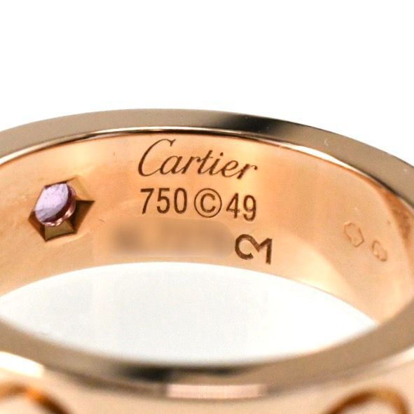 Cartier カルティエ ラブリング 1Pサファイア K18PG ピンクゴールド