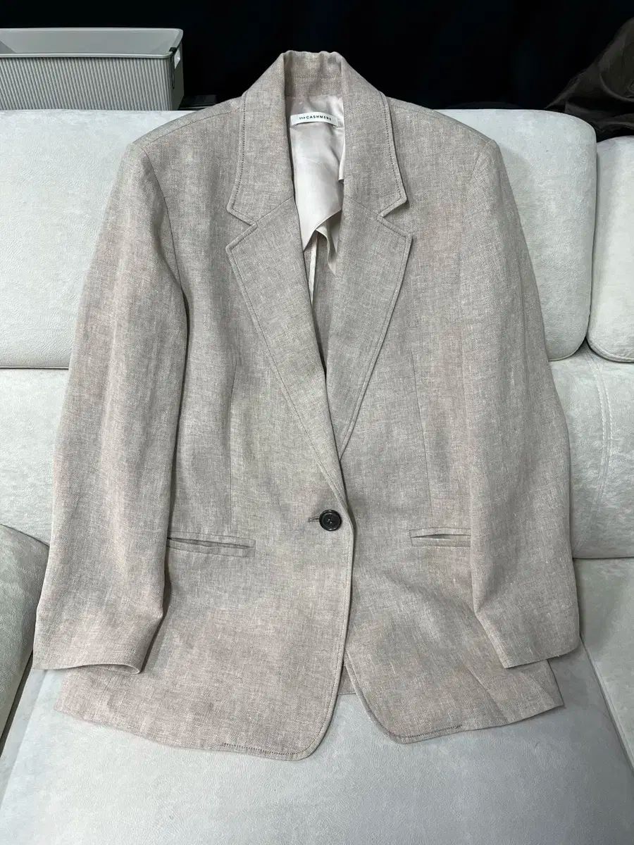 THE CASHMERE リネン ブレザー ジャケット