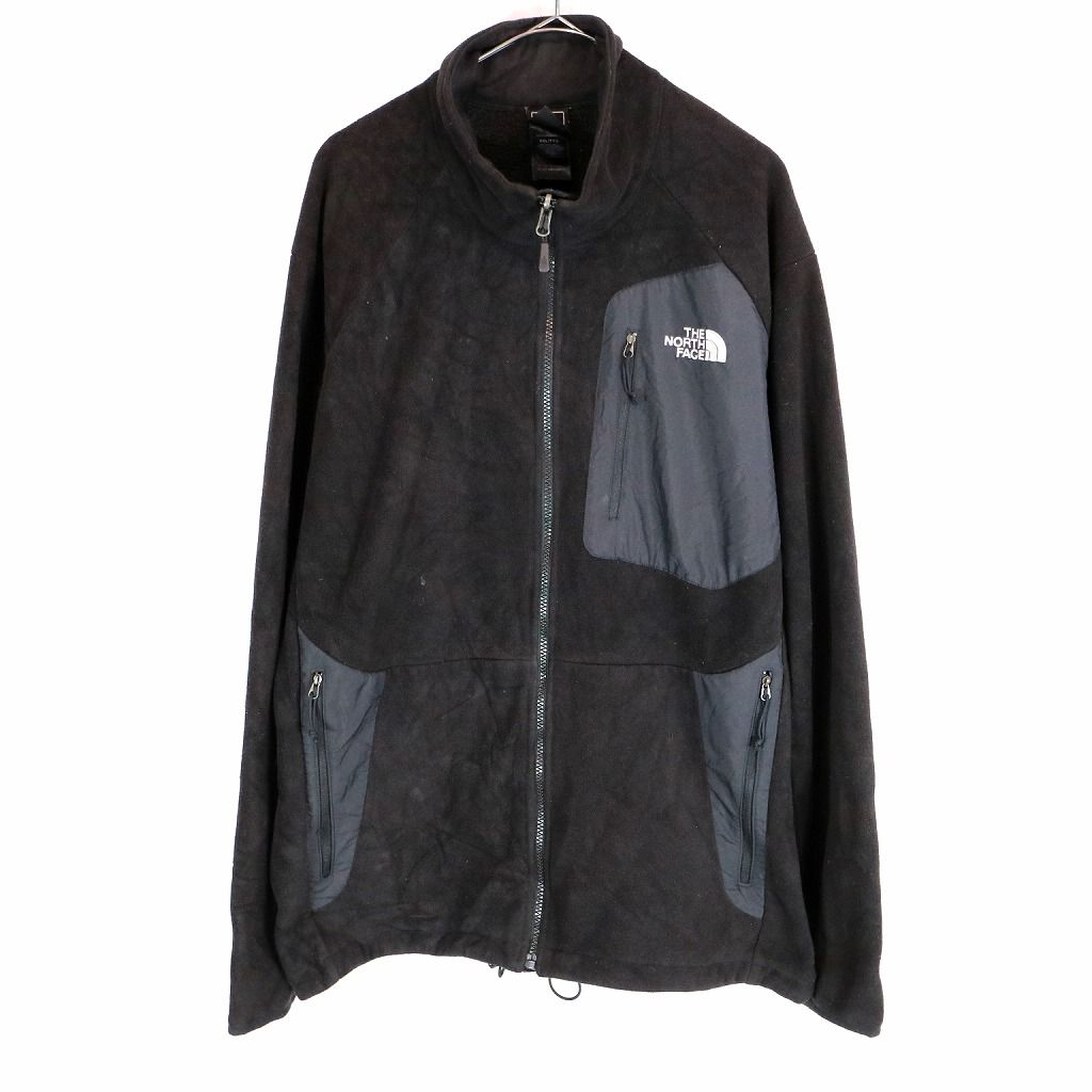 SALE/ THE NORTH FACE ノースフェイス フリースジャケット 大きいサイズ アウトドア キャンプ アウター ブラック (メンズ XXL) 中古 古着 O0809