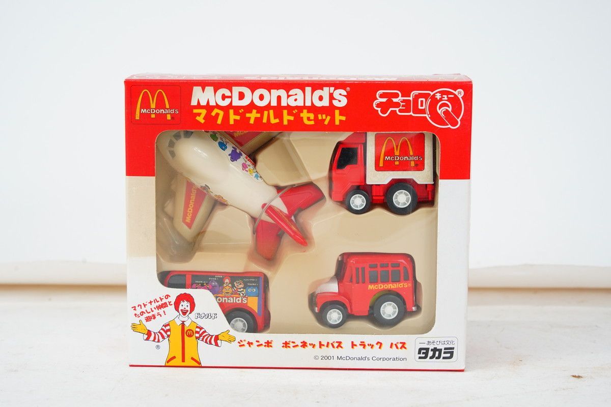 8.531 △ チョロQ マクドナルドセット 未使用品 絶版 レア 2001