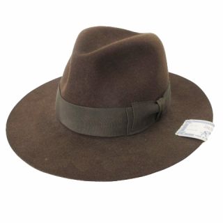 THE H.W. DOG & CO. ラビットハットブラウン 38 美品 ザ エイチダブリュードッグアンドコー THE H.W.DOG&CO