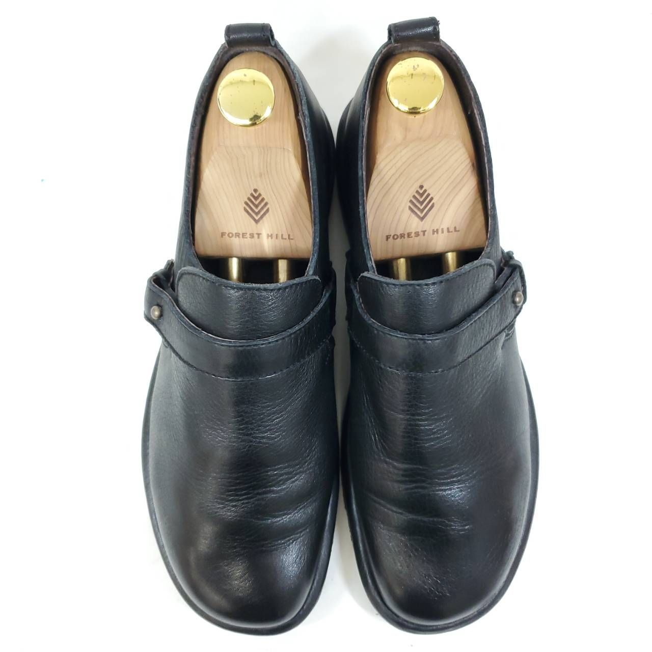 サヤ 本革 レザー クレープソール ブラック ストラップ 24.5 cm