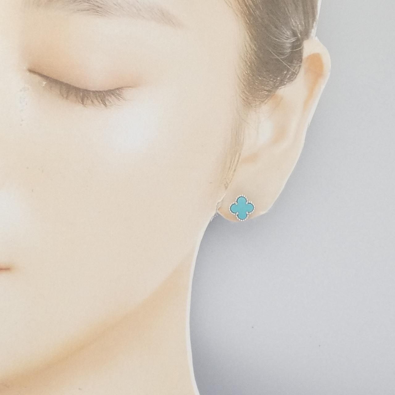 ヴァンクリーフ　スウィートアルハンブラピアス スウィート アルハンブラ ピアス 18K ホワイトゴールド, マザー