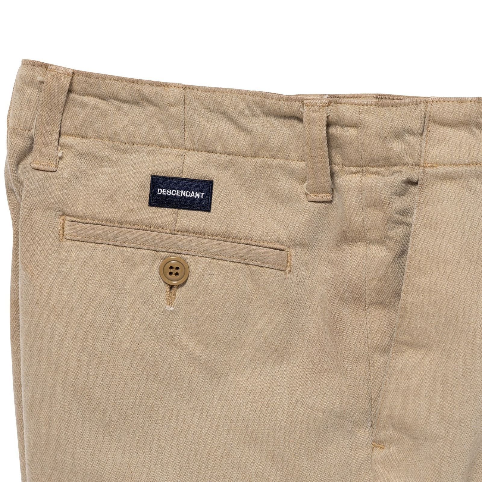 DESCENDANT/DC-6 TWILL TROUSERS (BEIGE)