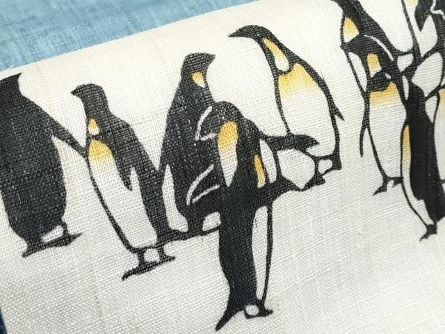 平和屋本店□極上 夏物 和染紅型 栗山紅型 栗山吉三郎 九寸名古屋帯 本