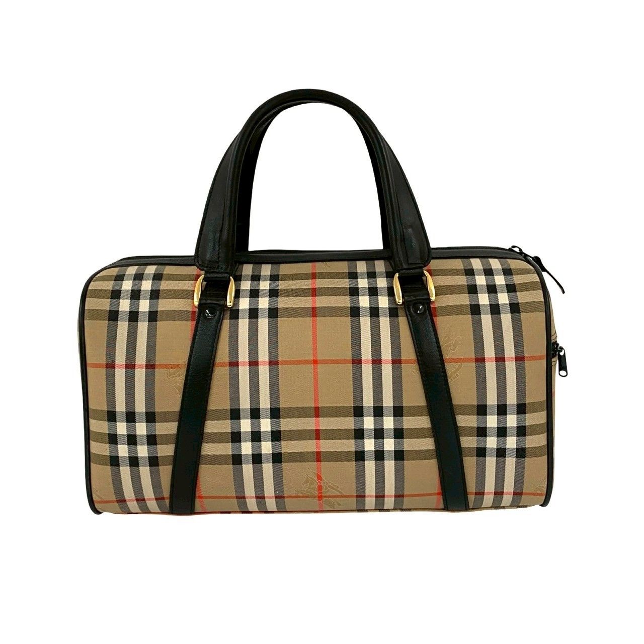 美品Burberrysバーバリーズ シャドーホースロゴ総柄チェック柄 真珠M 極 美品 Burberrys バーバリーズ ノバチェック 柄 シャドー