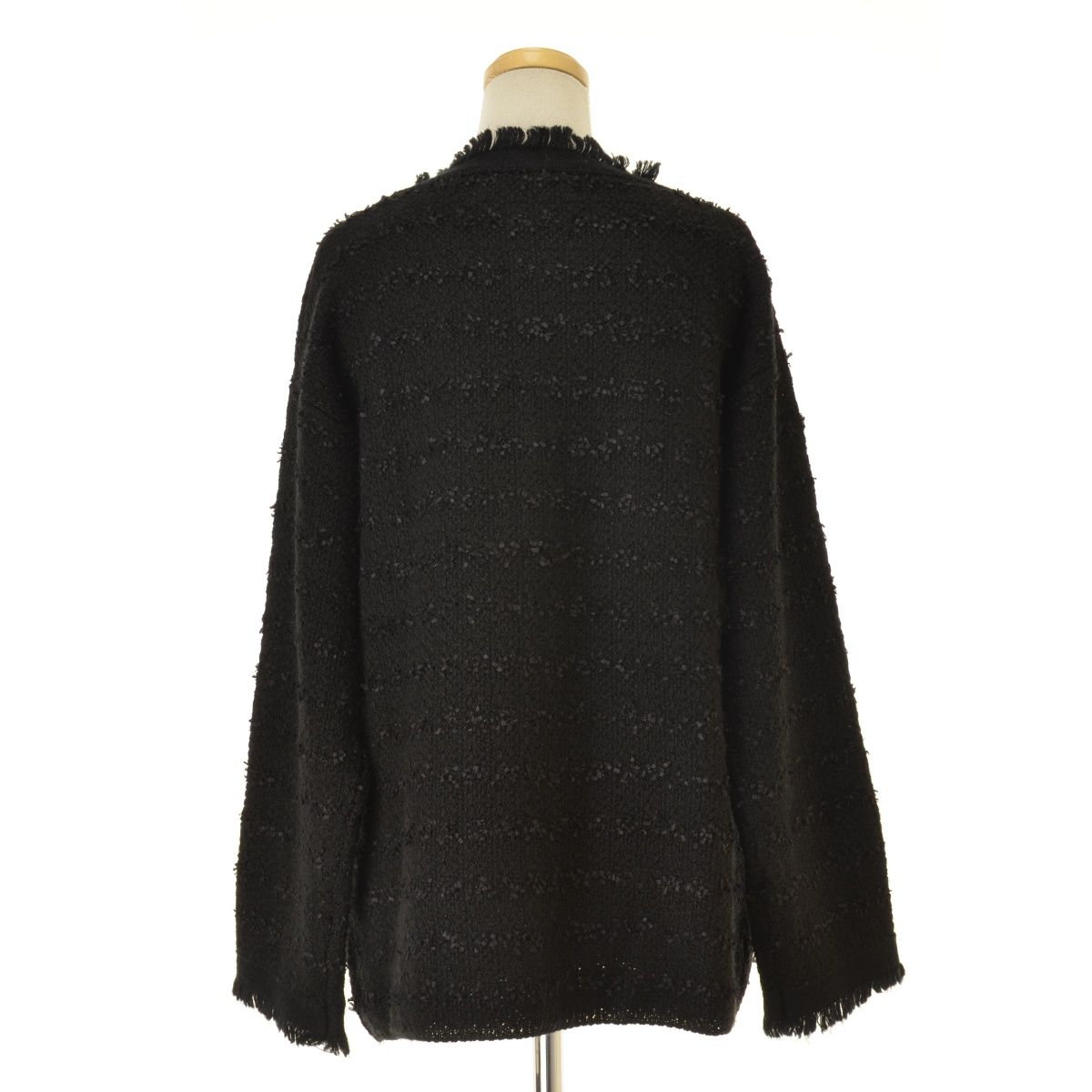 極美品♡22AWウィムガゼット近年モデル入卒式ノーカラーツイードニットジャケット ツイードノーカラージャケット | Whim Gazette(ウィム ガゼット