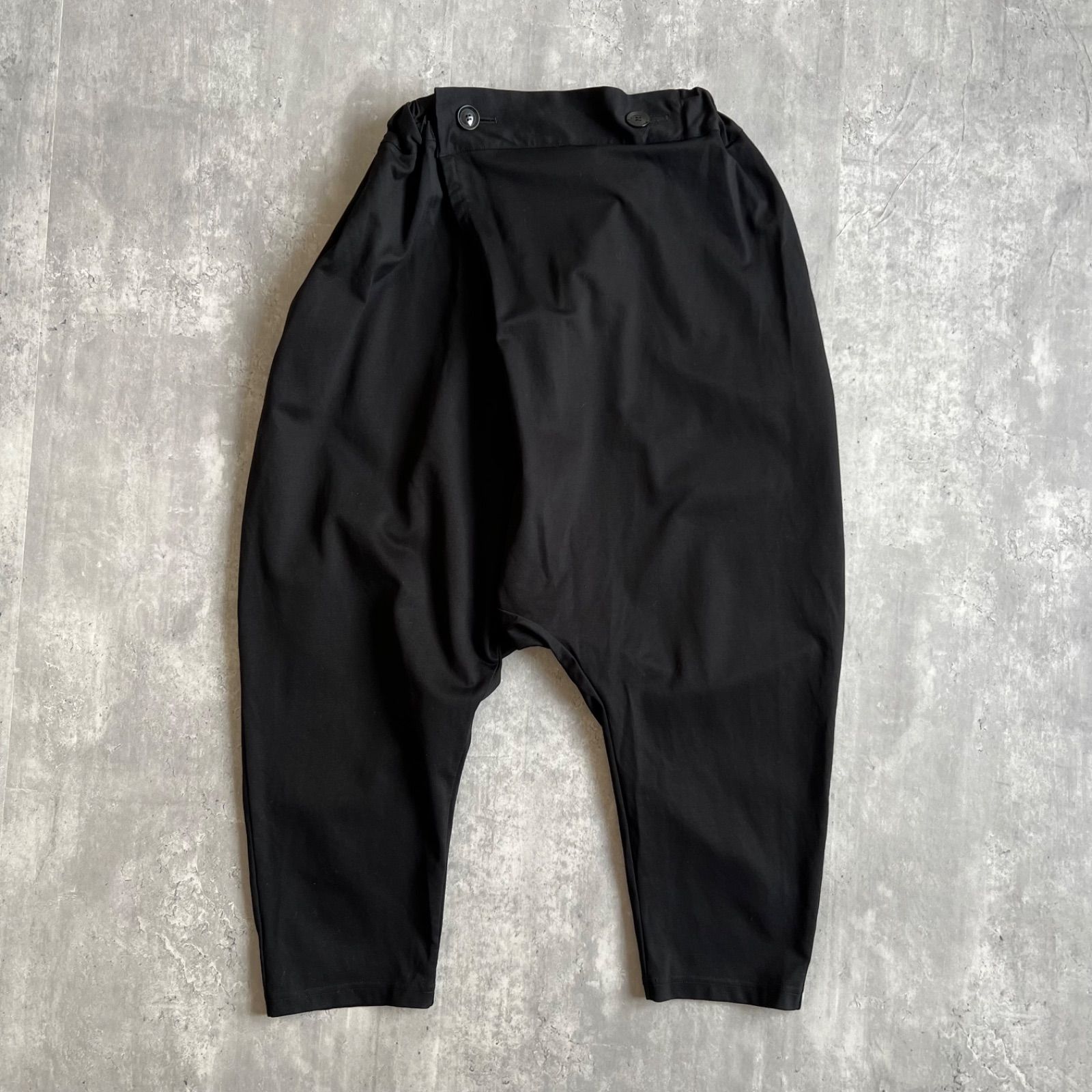 LIMI feu リミフゥ ヨウジヤマモト ラップサルエルパンツ ブラック Sサイズ LO-T30-050 日本製