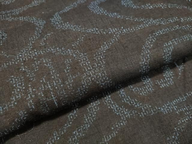 平和屋着物○本場結城紬 重要無形文化財 80亀甲 流水文 正絹 逸品