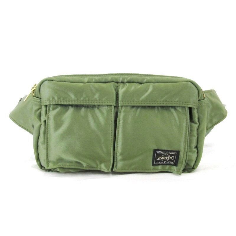 PORTER ポーター ウエストバッグ S タンカー 622-08723 TANKER WAIST BAG 初期 ボディバッグ ナイロン グリーン 24004022