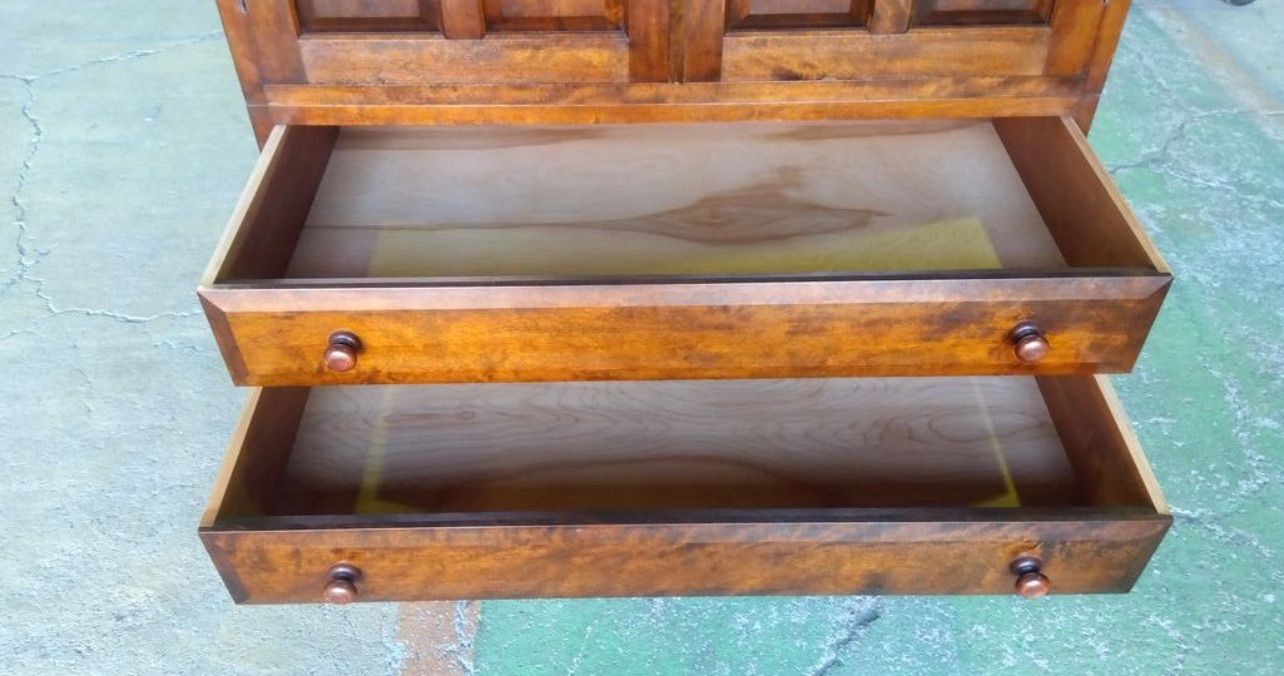 【格安出品】松本民芸家具 高級家具 ワードローブ 洋服箪笥 GMFT33○松本民芸家具 D-I型 洋服箪笥 ワードローブ ミズメザクラ 無垢