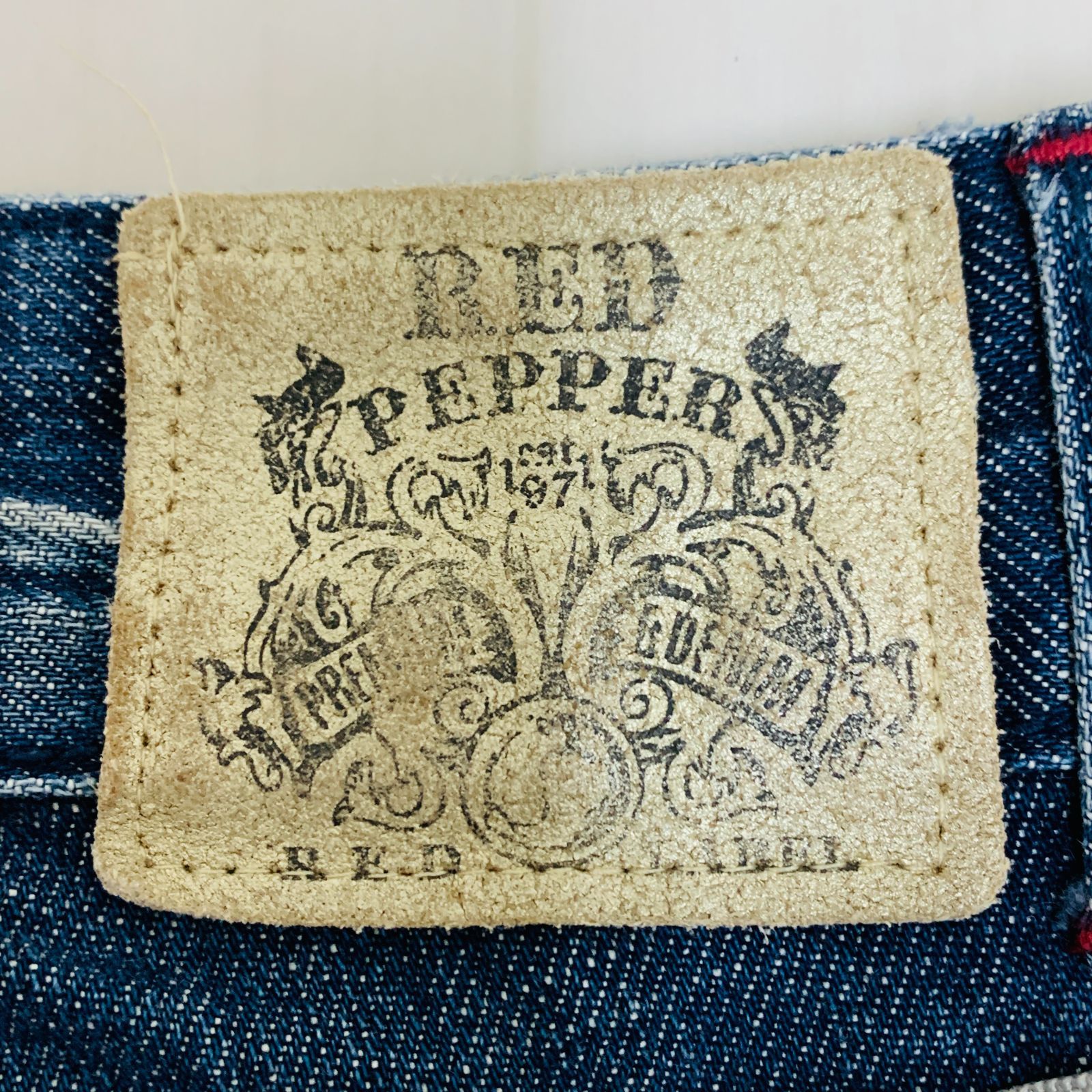 REDPEPPER レッドペッパー ローライズ フ デニムパンツ レディース サイズ25 Sサイズ程度 ブルー系 DECORATOM_COM_BR