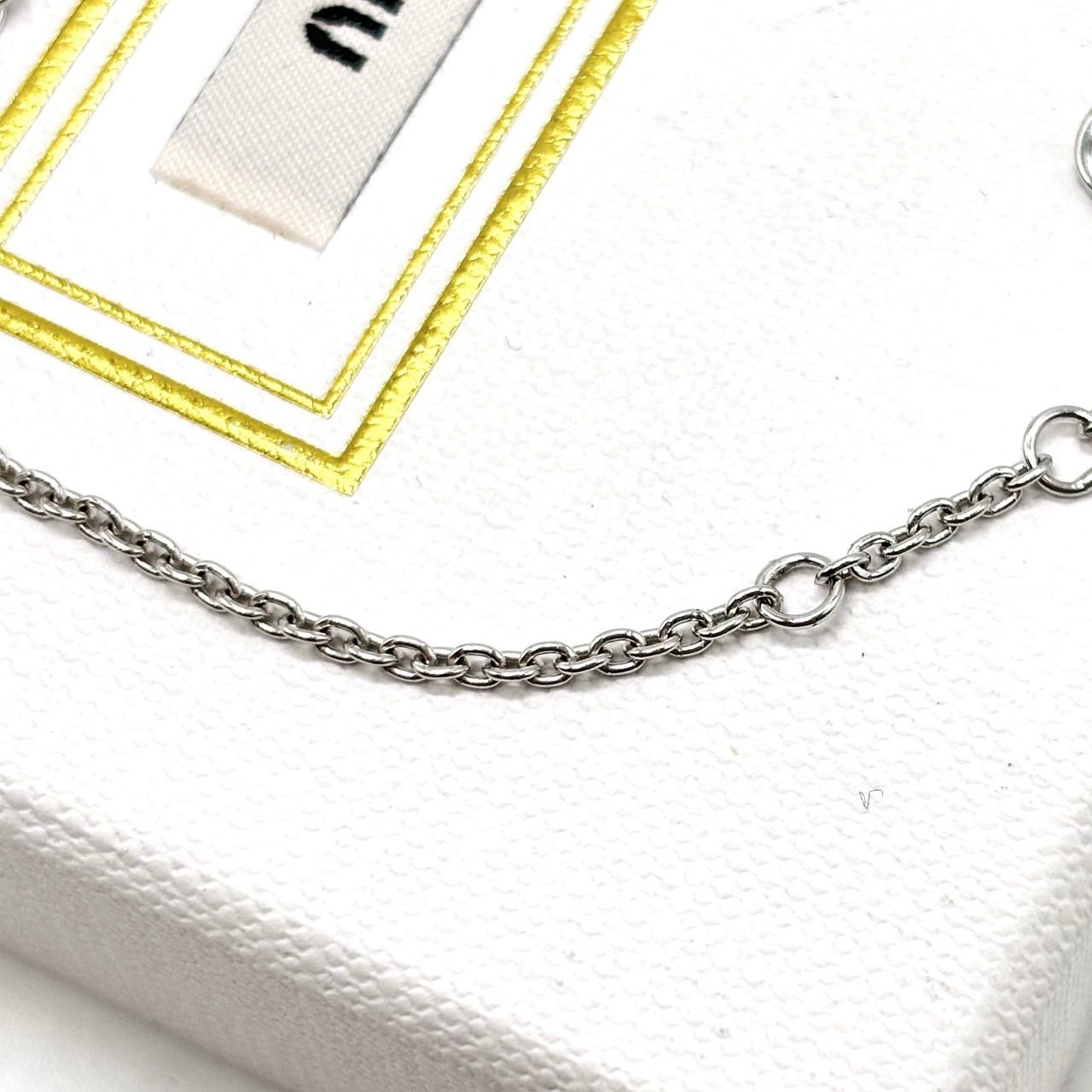 新品】 MIUMIU ミュウミュウ ブレスレット ビジュー パール チェーン 
