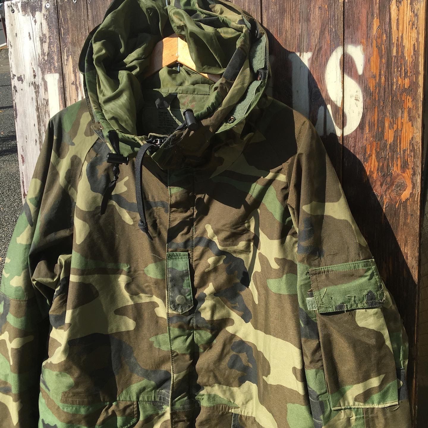 90's【U.S.ARMY】初期型 米軍 ECWCS Gen1 Goretex Parka ゴアテックス 防水 ウッドランド ミリタリーマウンテンパーカー US-US-M Long