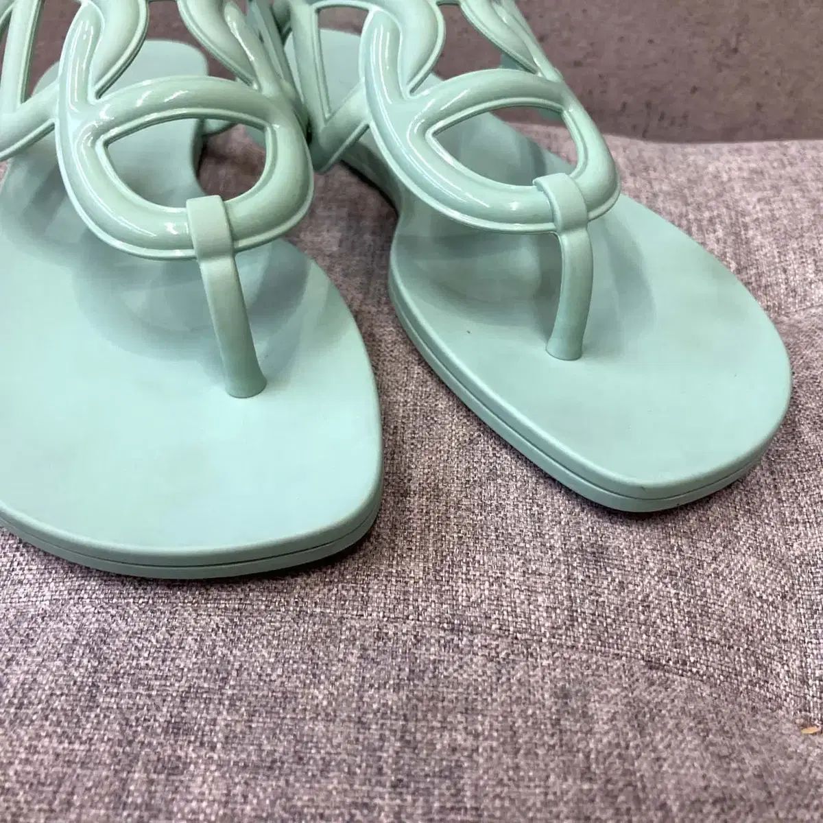 37 HERMES エルメス エジェリ サンダル|スリッパ ミント- H091815