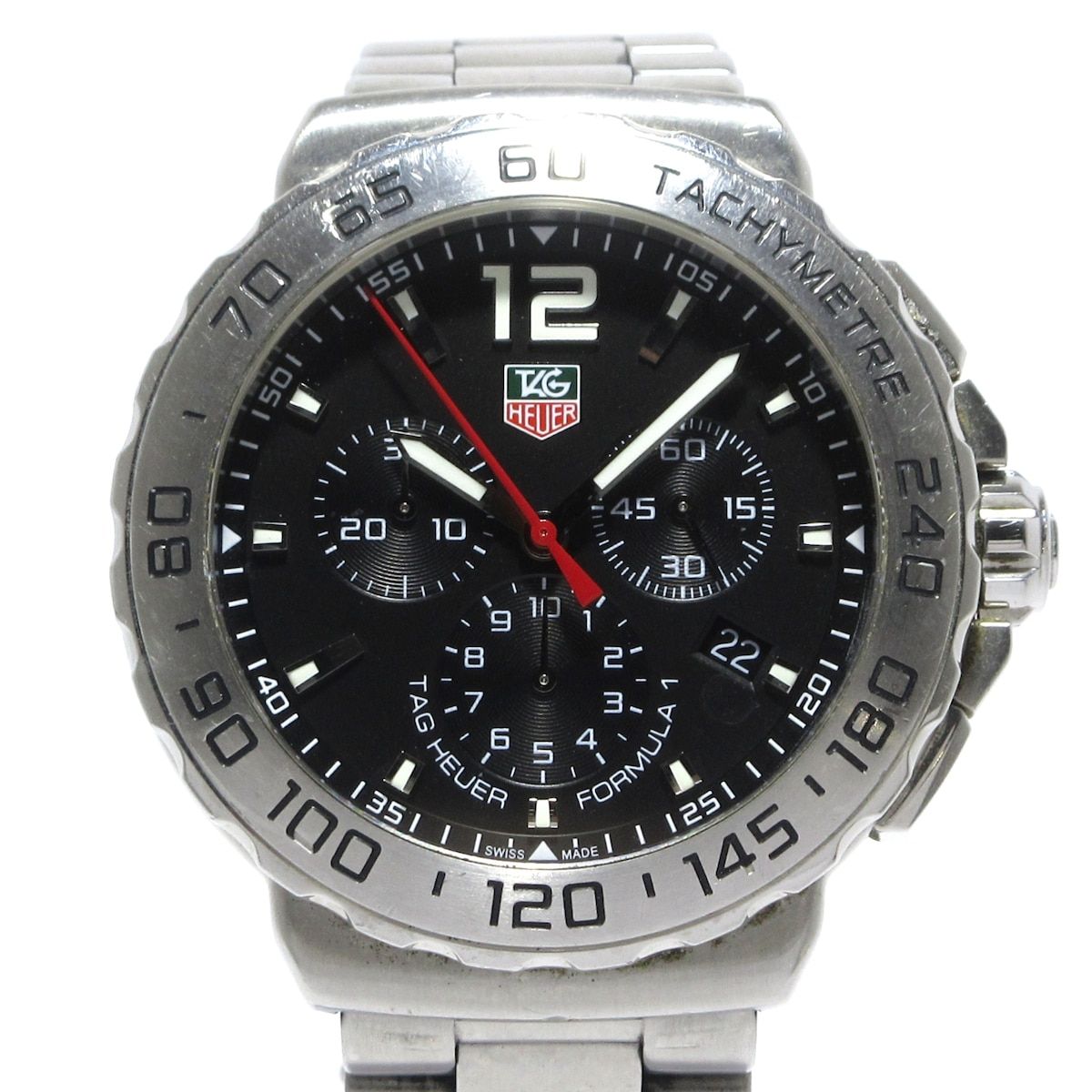 TAG Heuer タグホイヤー 腕時計 フォーミュラ1 CAU1112 メンズ SS|クロノグラフ 黒