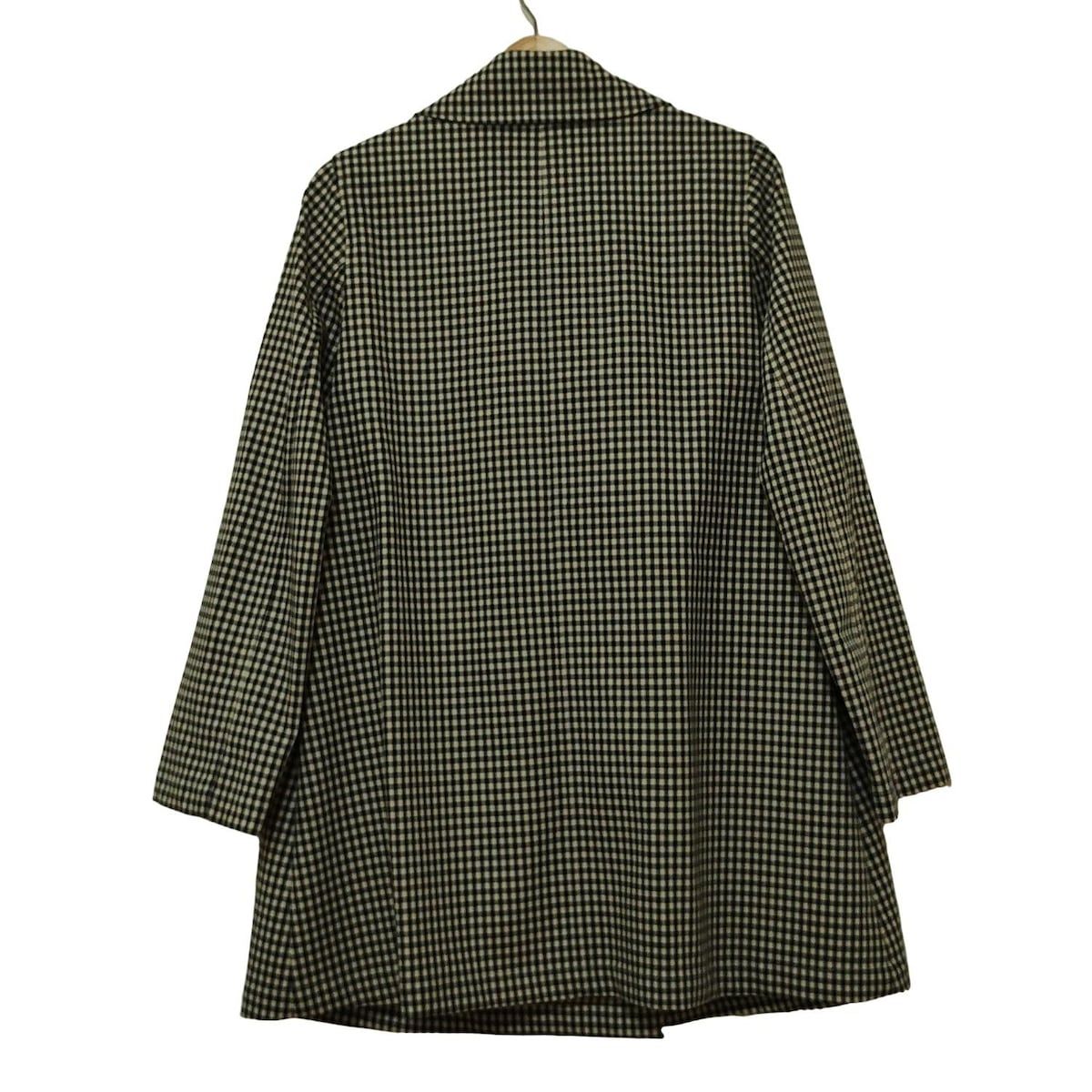 MACKINTOSH マッキントッシュ コート サイズ34 S レディース - アイボリー×ダークネイビー 長袖 チェック柄 春 秋