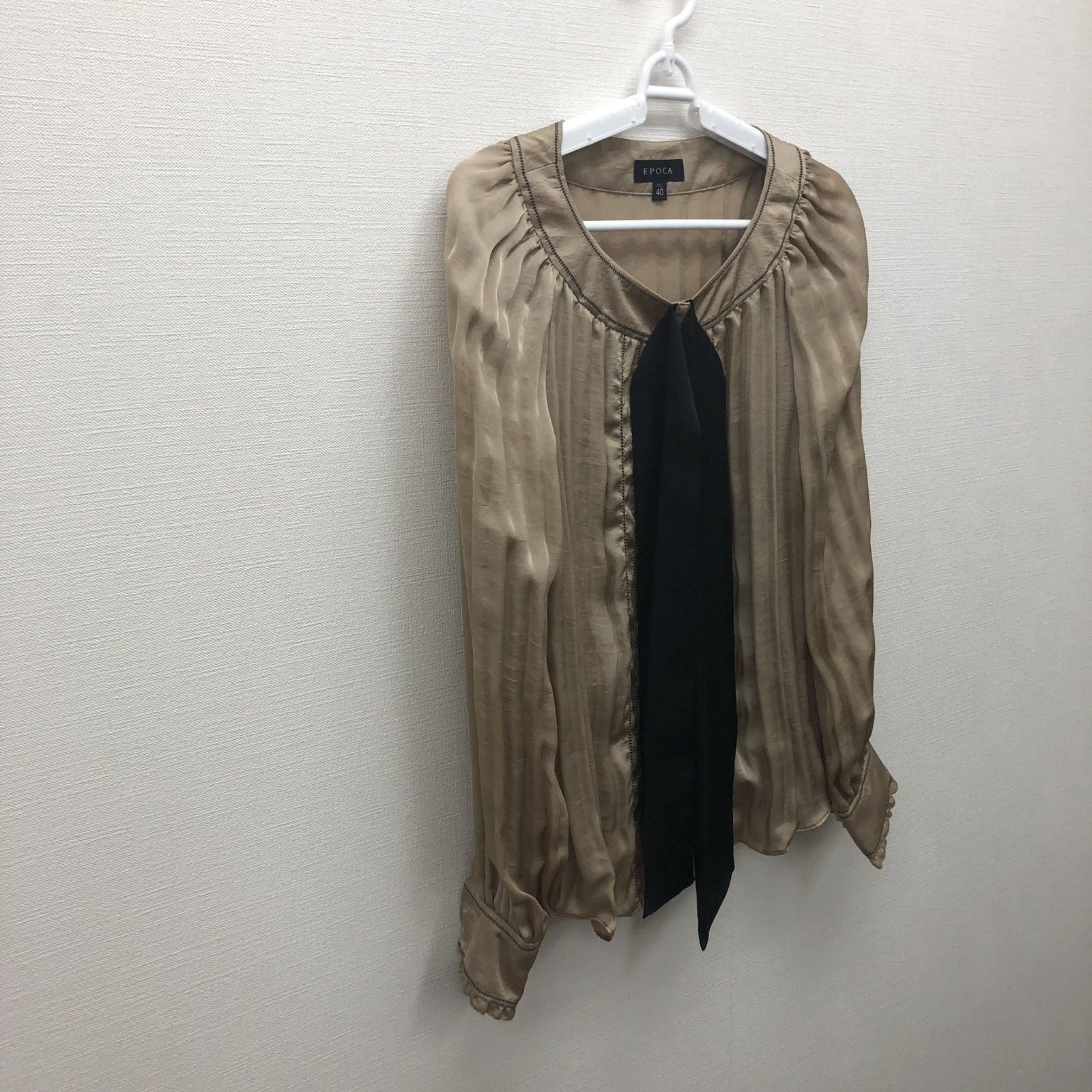 EPOCA(エポカ) 長袖カットソー サイズ40 M レディース美品 白×黒