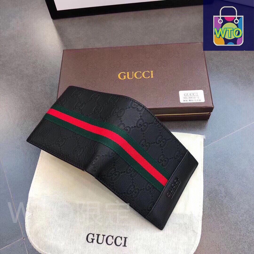 未使用『グッチ / GUCCI』メンズ 本革 2つ折り長財布 Gucciグッチ、財布、財布、男性の本革は長さ2つ折り[本日特価
