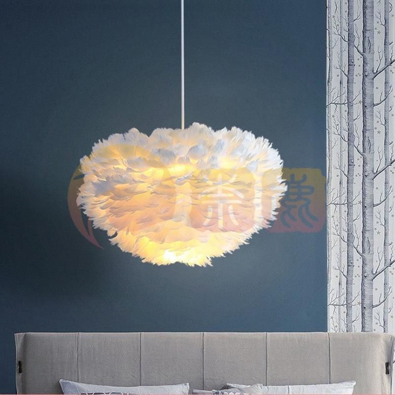 ペンダントライト 北欧 吊下げ 天井照明 LED 間接照明 羽 雲 かわいい おしゃれ 1灯 北欧 羽毛 LED電球 子供部屋 ダイニング リビング ベッ