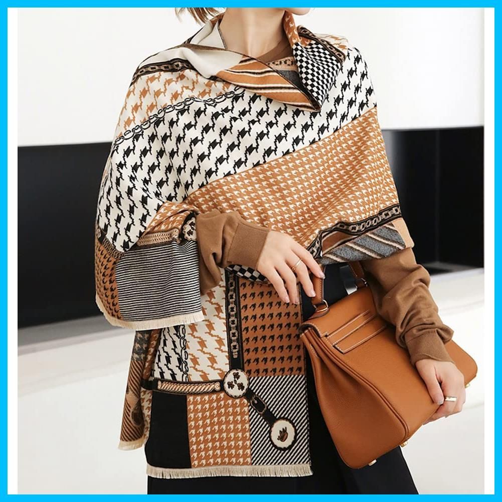 ショール スカーフ マフラー 厚手 大判 ストール ビンテージ レディース Euyqs