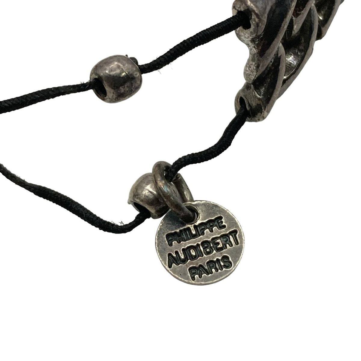 PHILIPPE AUDIBERT(フィリップオーディベール) バングル - シルバー×黒