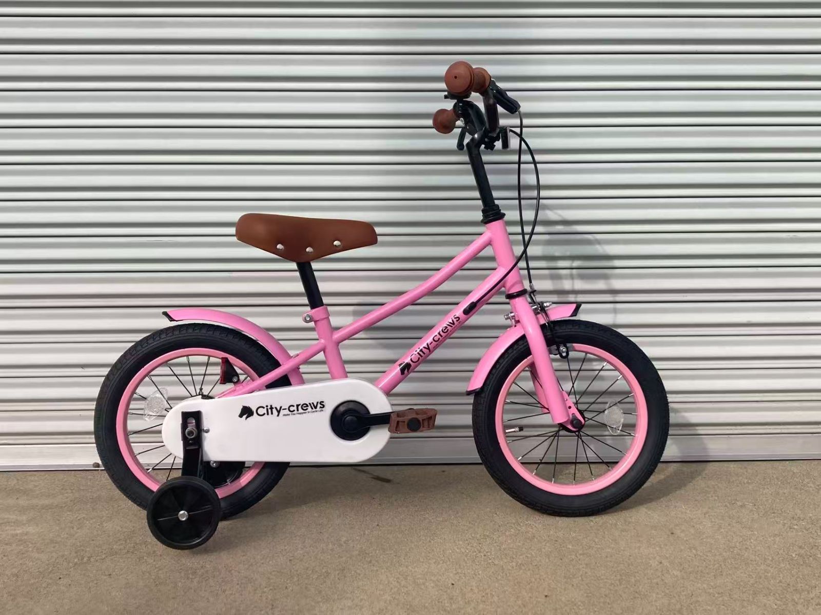 SAMPLE品 子供用自転車 14インチ 補助輪付き ピンク シンプルスタイル オシャレ 子供 自転車 CC-14J