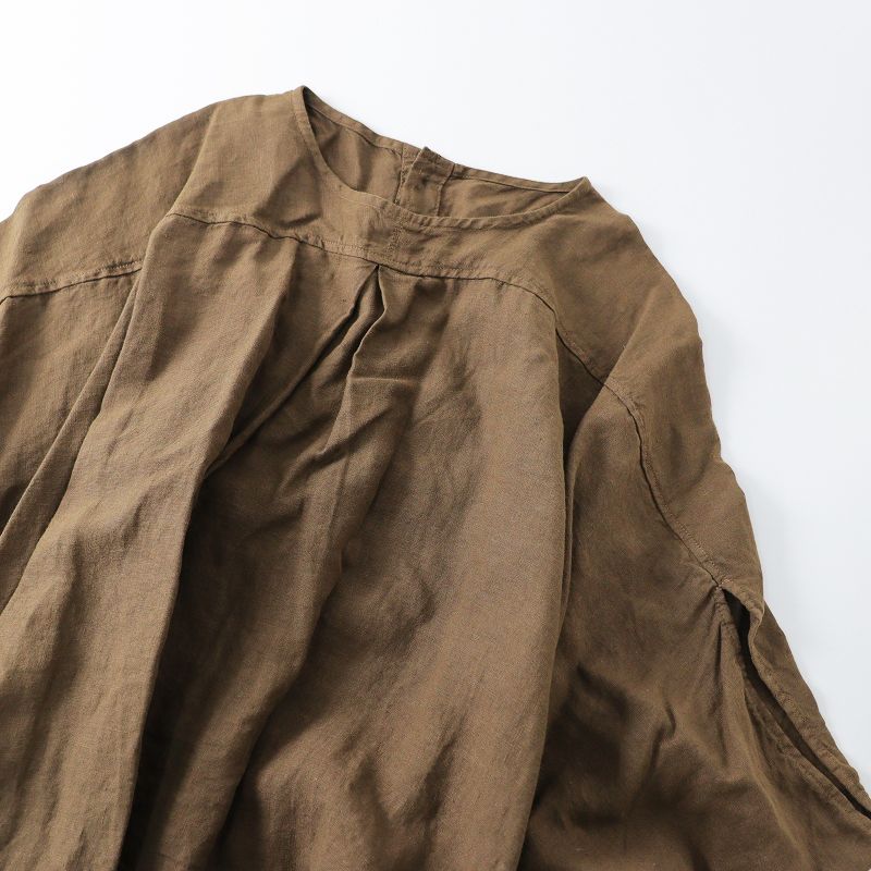 2020AW ネストローブ nest Robe リネンツイストスリーブ前開き  