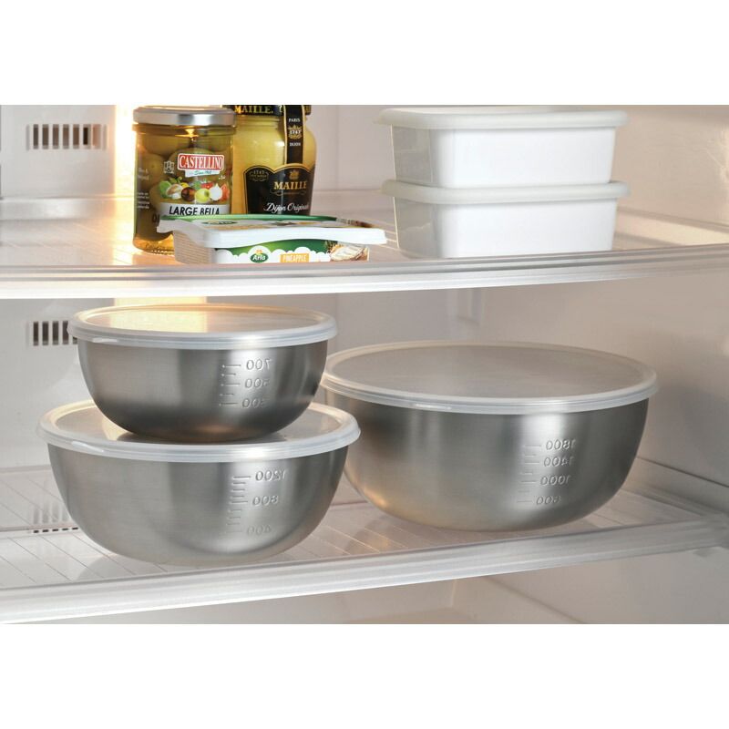 燕三 シリコーン蓋付ステンレスボール3点セット EM-047