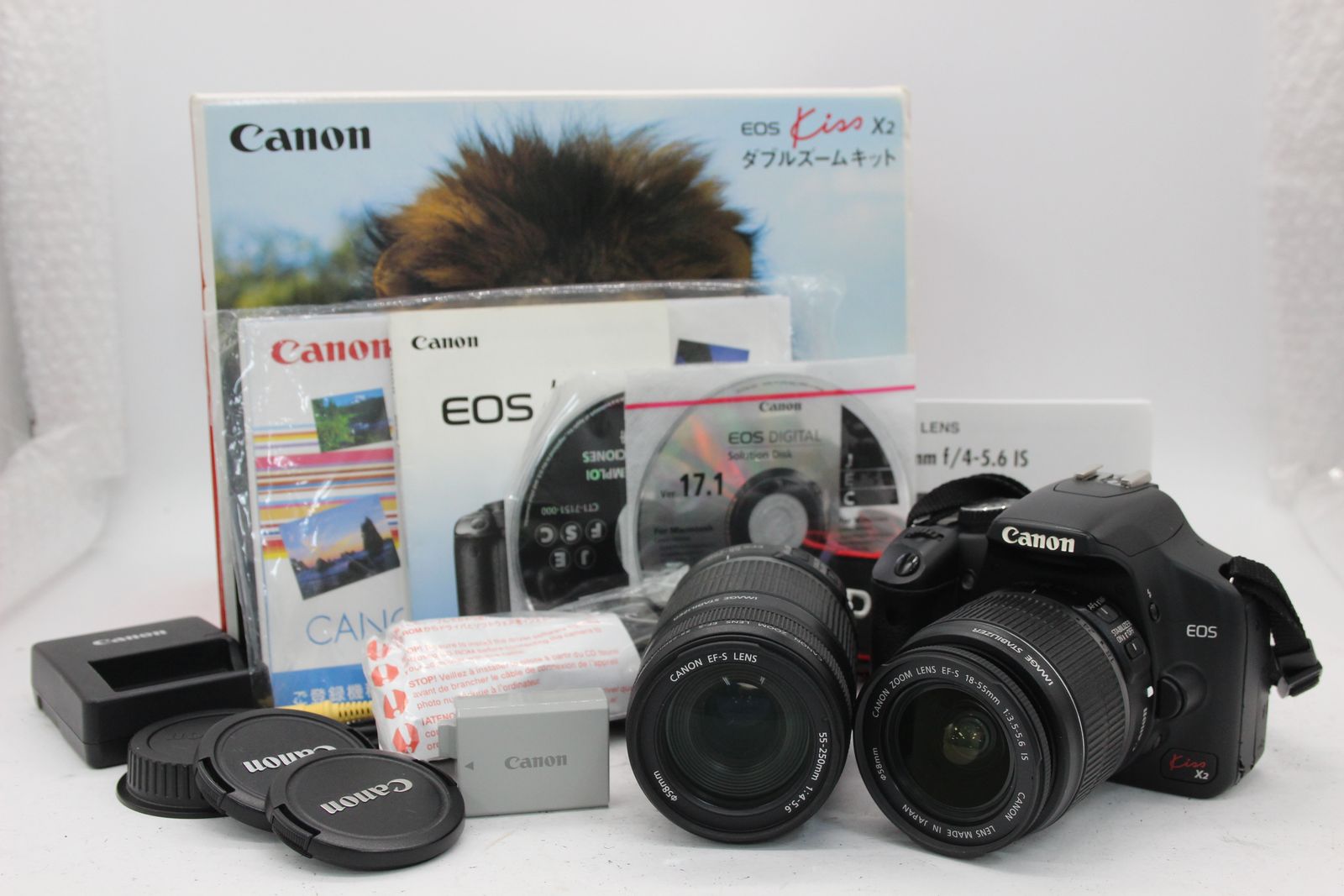 返品保証】 Canon EOS Kiss X2 EF-S 18-55mm IS Canon キャノン Kiss