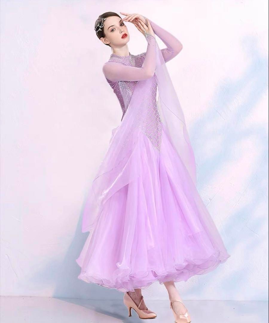 大人気❤️スタンダードドレス✨ストーン付きで華やか！ダンスパーティーに最適 大人気??スタンダードドレス?ストーン付きで華やか！ダンス