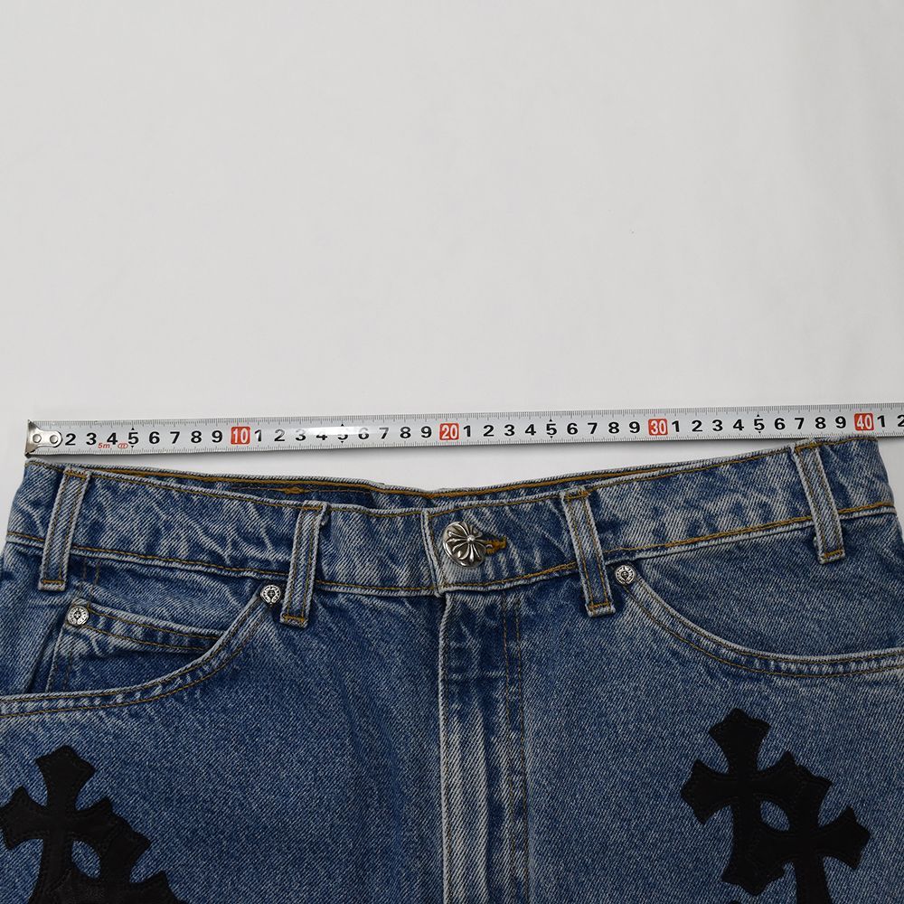 クロムハーツ ×リーバイス LEVI'S クロスパッチ付きデニムスカート 27 新品・未使用】CHROME HEARTS Levi's パッチデニム スカート