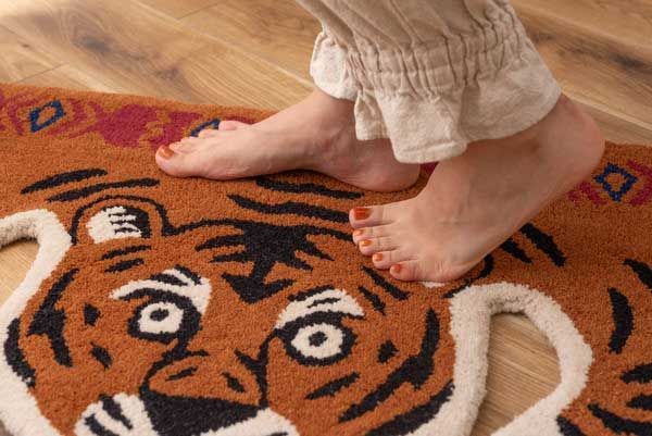 ウールのアニマルアクセントラグ セパレート