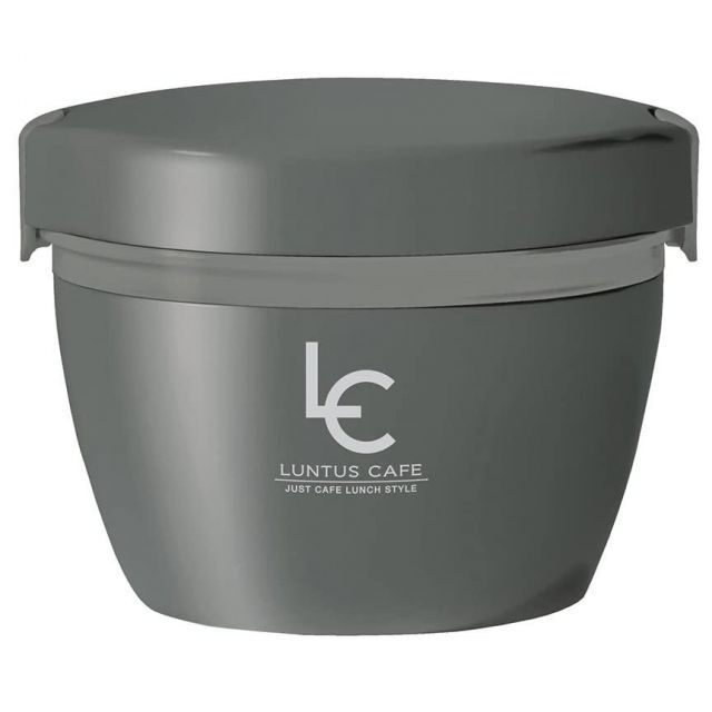 アスベル 保温弁当箱 ランタスカフェ丼CD-620 盛り付け簡単 620ｍｌ グレー 多彩なメニューに対応 A3248