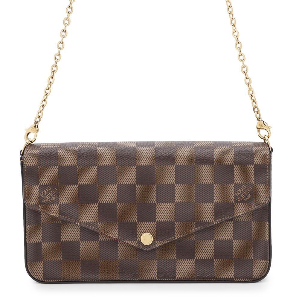 ルイヴィトン チェーンウォレット ダミエ・エベヌ ポシェット・フェリシー N40492 LOUIS VUITTON 楽天市場】LOUIS VUITTON ルイヴィトン ダミエ ウォレットチェーン