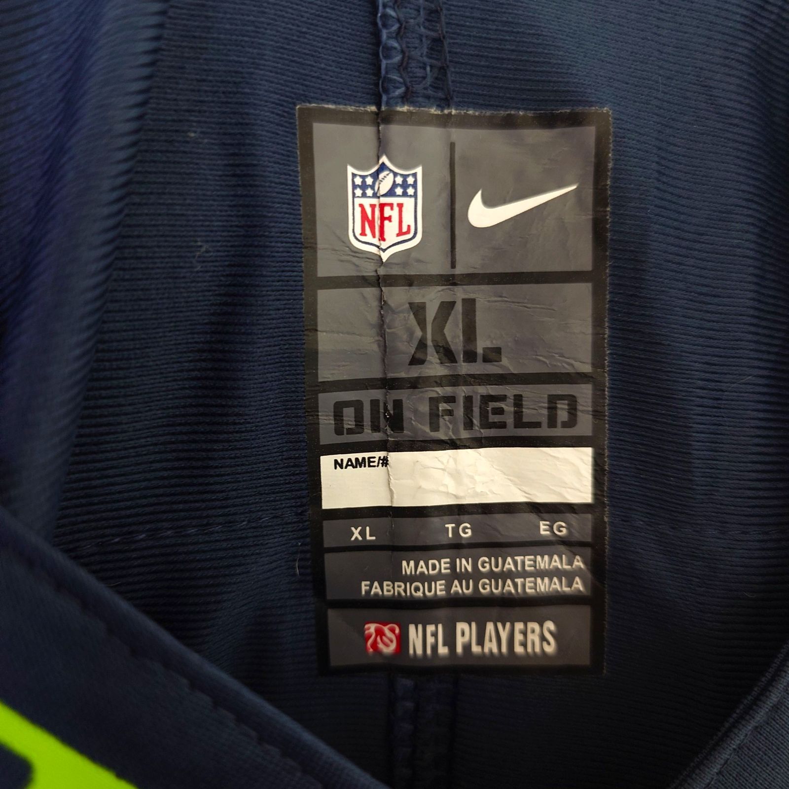 NIKE - 【NIKE】 NFL シアトル・シーホークス ゲームシャツ S-1998 NIKE - 【NIKE】 NFL シアトル・シーホークス ゲームシャツ S