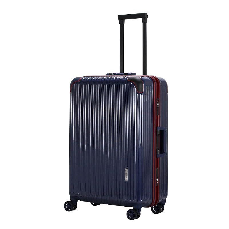 シフレ ハードフレームケース 双輪キャスター搭載 大型 Lサイズ 付き 1126-L ネイビーレッド 1