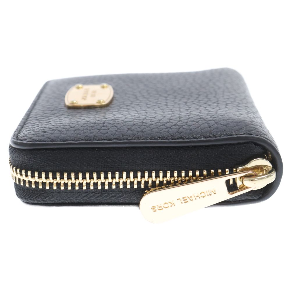 マイケルコース　折り財布　ラウンドジップ MICHAEL KORS (マイケルコース) ラウンドジップ コンパクト 二つ折り